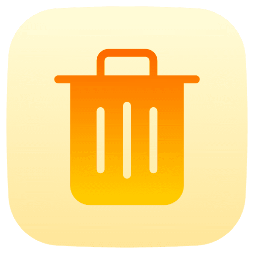 Garbage can basket trash icon