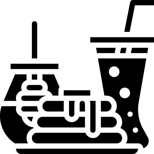 Pancake breakfast food drink icon