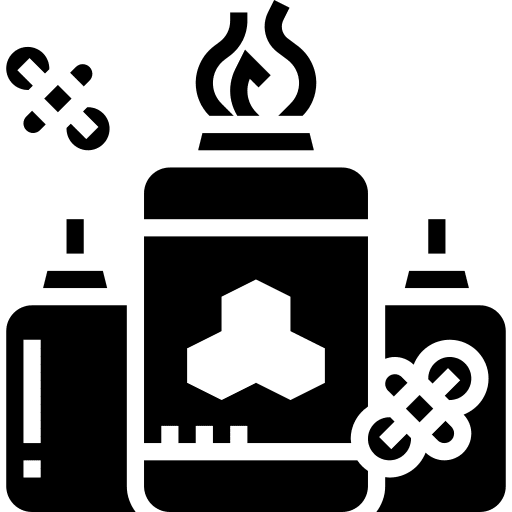 Candle handmade bees honeycomb icon