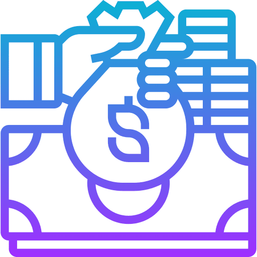 Budget money sack budget investment icon