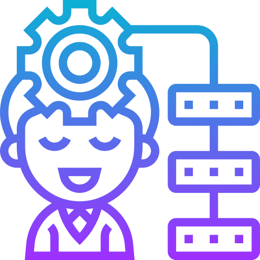 Process structure operations businessman icon