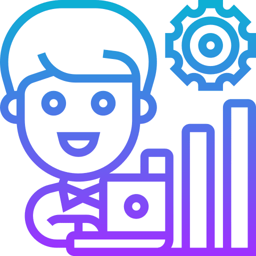 Operation user performance gear icon Operation user performance gear icon