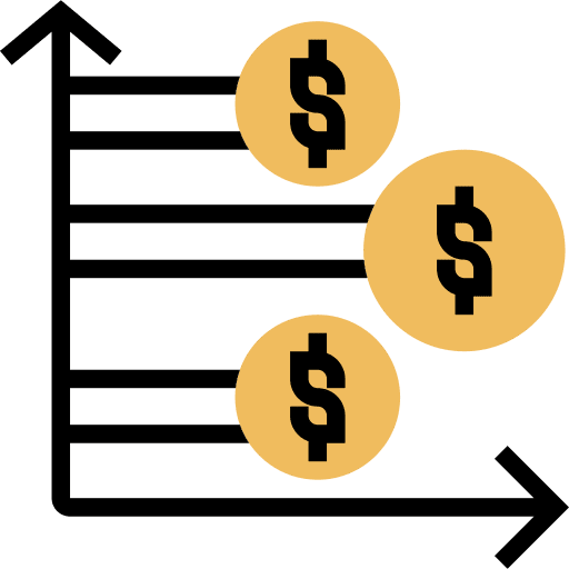 Chart money dollar report icon Chart money dollar report icon