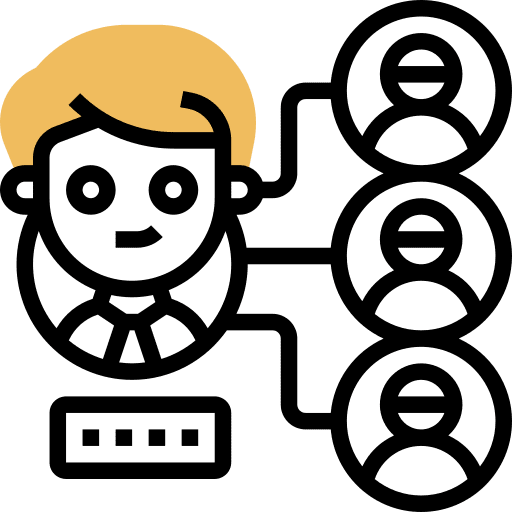 Company teamwork company structure icon Company teamwork company structure icon