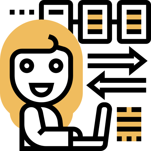 Data exchange employee user data exchange icon Data exchange employee user data exchange icon