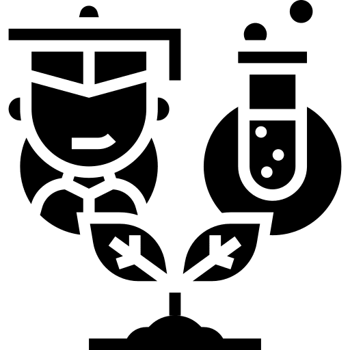 Agriculture subject student user icon
