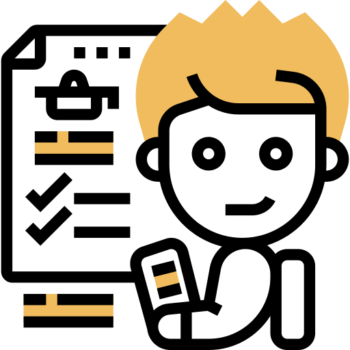 Course university schedule curriculum icon