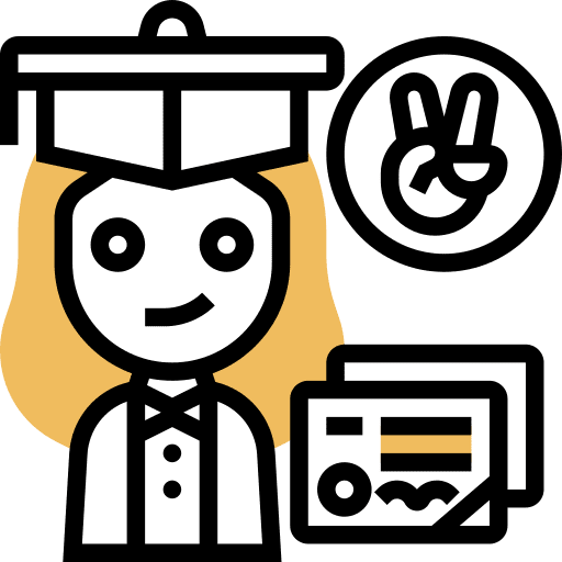 Degree diplomas mortarboard education icon Degree diplomas mortarboard education icon