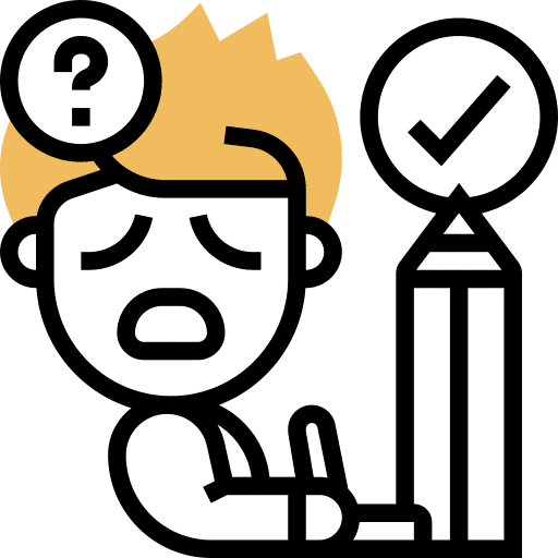 Test school boy education icon Test school boy education icon
