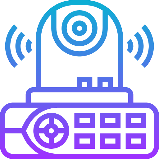 Cctv camera internet of things web cam security camera icon