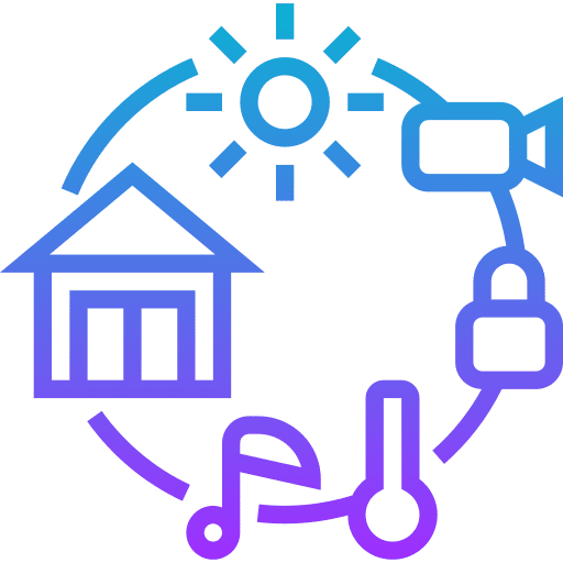 Home automation smart home house control internet of things icon