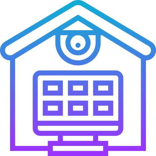 Surveillance smart house computer electronics icon