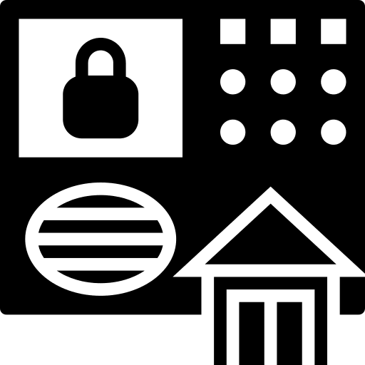 Control panel house home connected icon