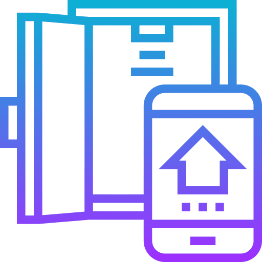 Door house electronics door icon Door house electronics door icon