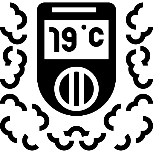 Gas detector carbon monoxide security warning icon