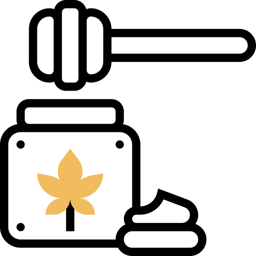 Cannabis hemp weed extract icon