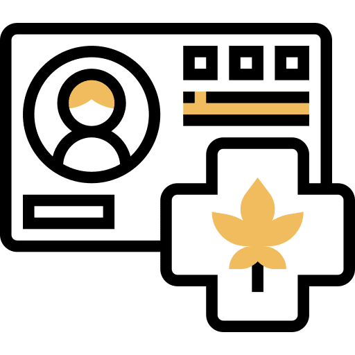 Cannabis medicinal id card marijuana icon Cannabis medicinal id card marijuana icon