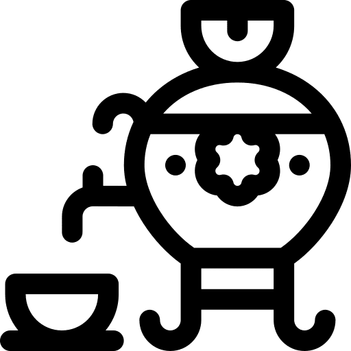 Samovar tea russian cultures icon