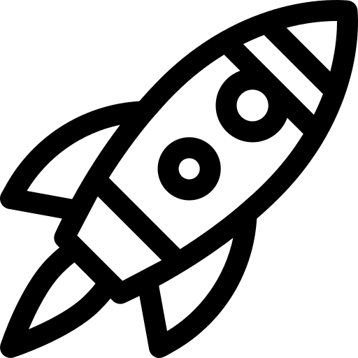Rocket space shuttle rocket launch transportation icon Rocket space shuttle rocket launch transportation icon