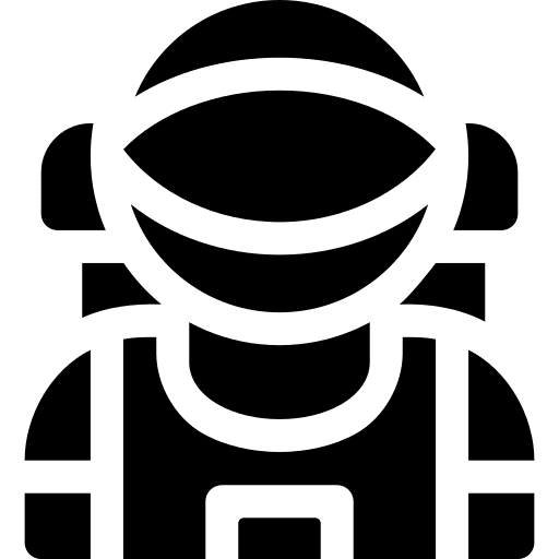 Cosmonaut astronaut space exploration user icon Cosmonaut astronaut space exploration user icon