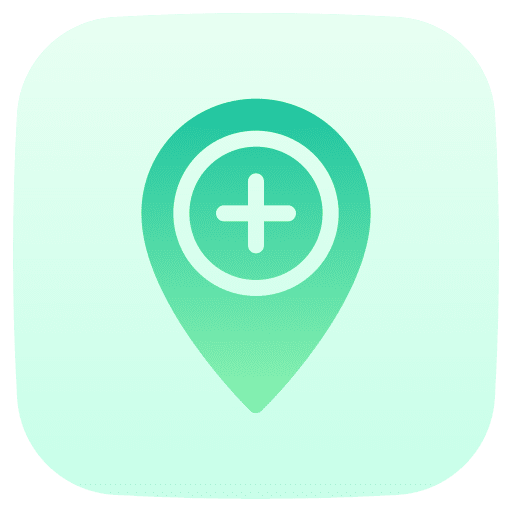 Add pin add maps and location icon