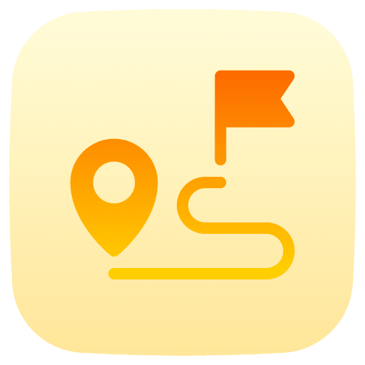 Distance placeholder flag distance icon