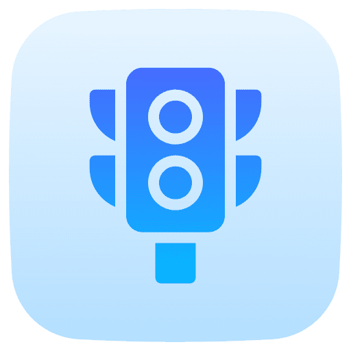 Traffic light signaling traffic light circulation icon