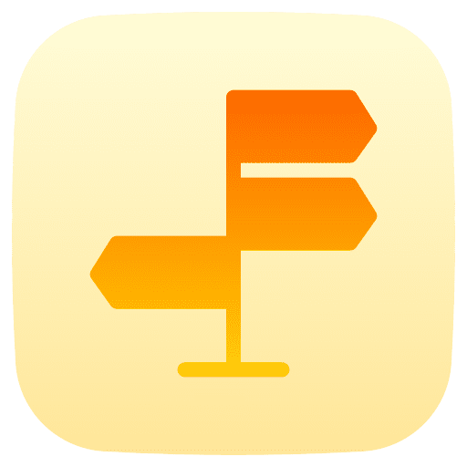 Directions left arrow street sign signaling icon Directions left arrow street sign signaling icon