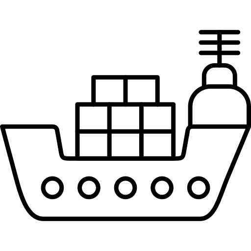 Cargo ship cargo boat shipping and delivery cargo ship icon Cargo ship cargo boat shipping and delivery cargo ship icon