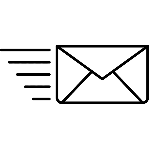 Express mail communications fast shipping and delivery icon