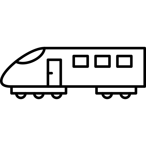 Train metro railway transportation icon