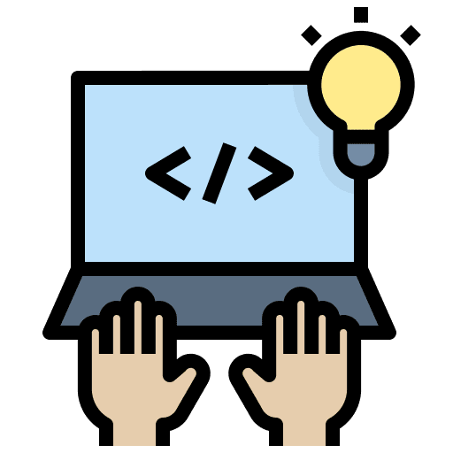 Software developer creative design programmer icon