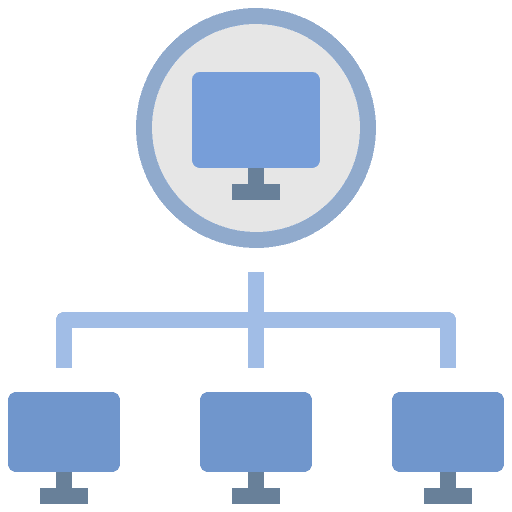 Client control server networking icon