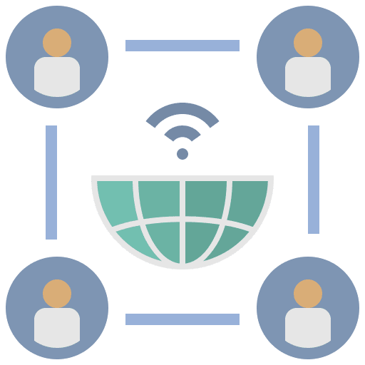 Network social network communication networking icon Network social network communication networking icon