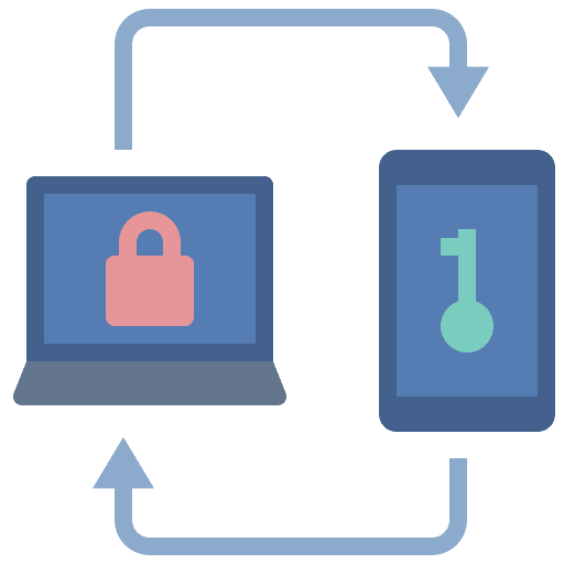 Password factor verification security icon