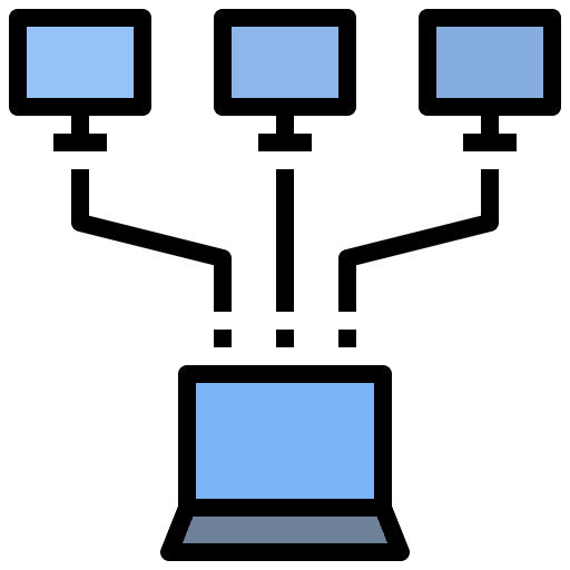 Control client network server icon Control client network server icon