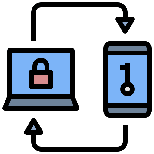 Password security verification two icon
