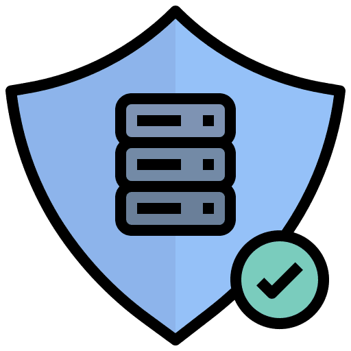 Privacy security server safety icon Privacy security server safety icon