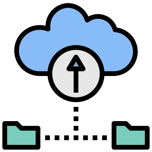 Backup data upload transfer icon Backup data upload transfer icon