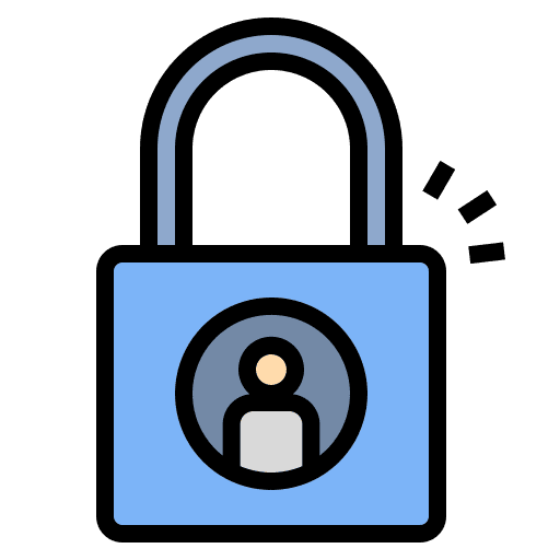 Customer security password user icon Customer security password user icon
