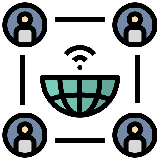 Network internet social network networking icon Network internet social network networking icon