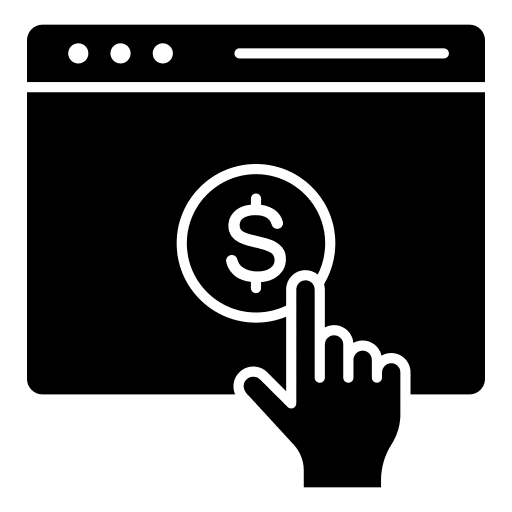 Cost per click money dollar symbol cpc icon Cost per click money dollar symbol cpc icon