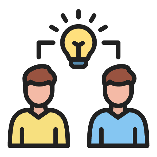 Exchange ideas idea exchange exchange ideas communications icon