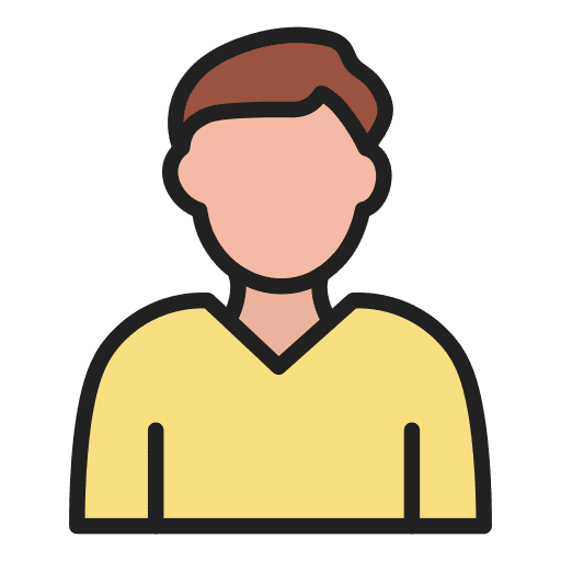 Male student learning study student icon