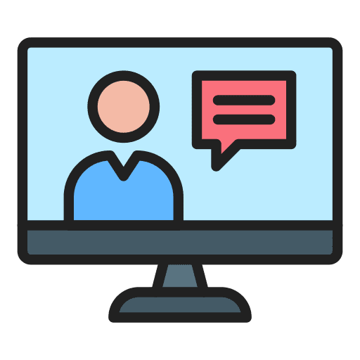 Online counseling online course communication online counseling icon Online counseling online course communication online counseling icon