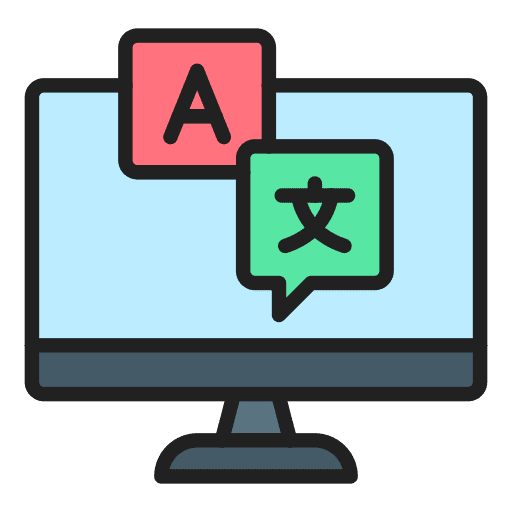 Translation education translation translator icon