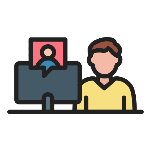 Virtual class virtual elearning online icon Virtual class virtual elearning online icon