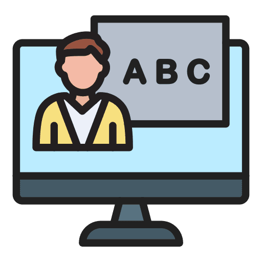 Online class teaching online class education icon Online class teaching online class education icon