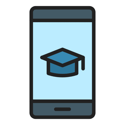 Online learning smartphone online course online education icon Online learning smartphone online course online education icon