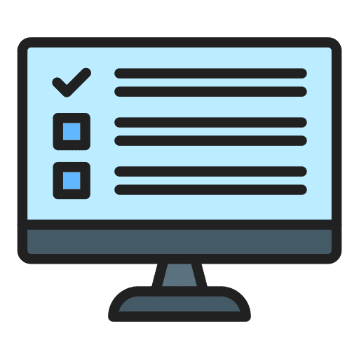 Online test course exam learning icon Online test course exam learning icon